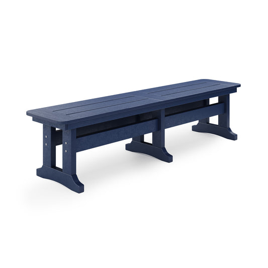 SoPoly 72" Backless Dining Bench