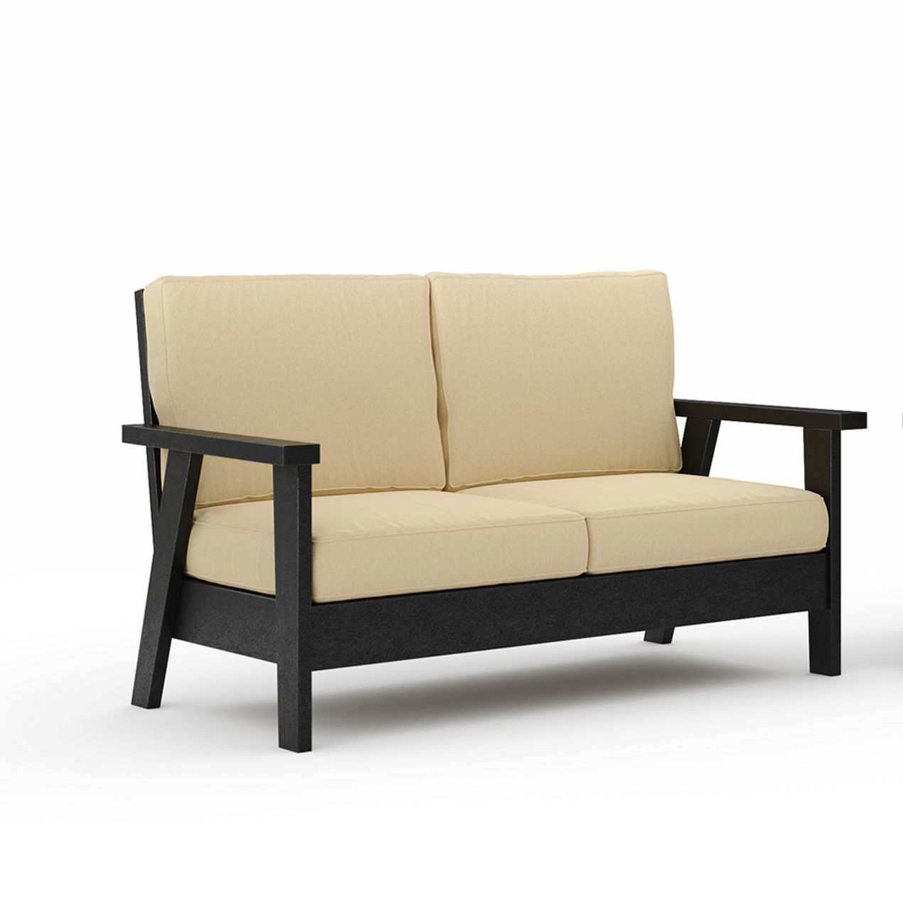 SoPoly Hartwell Deep Seating Love Seat (Cushion Price Included)