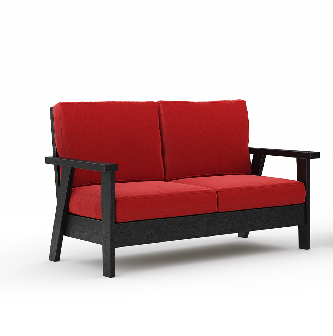 SoPoly Hartwell Deep Seating Love Seat (Cushion Price Included)