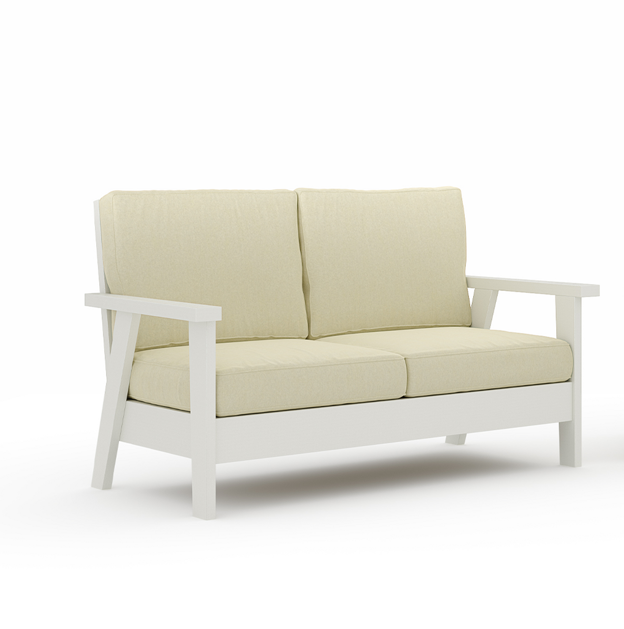 SoPoly Hartwell Deep Seating Love Seat (Cushion Price Included)