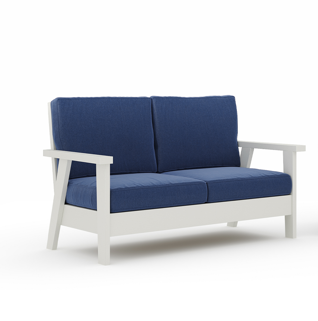 SoPoly Hartwell Deep Seating Love Seat (Cushion Price Included)