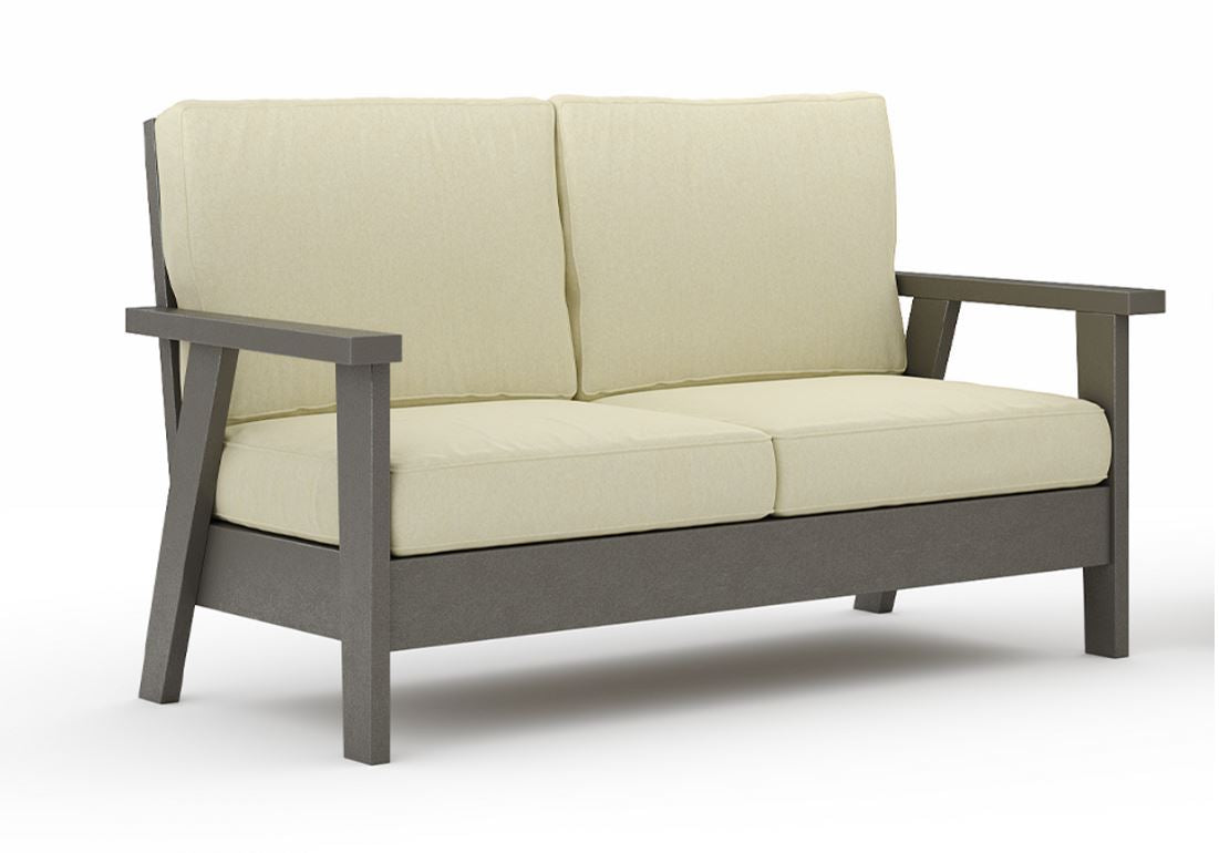 SoPoly Hartwell Deep Seating Love Seat (Cushion Price Included)