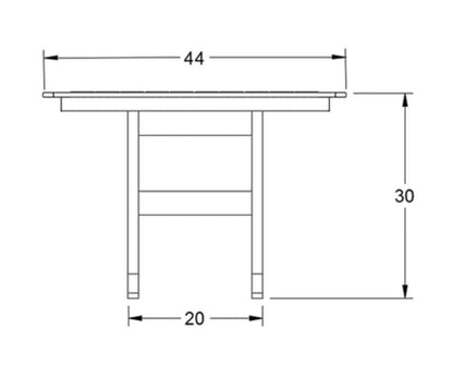 SoPoly 44" Square Table