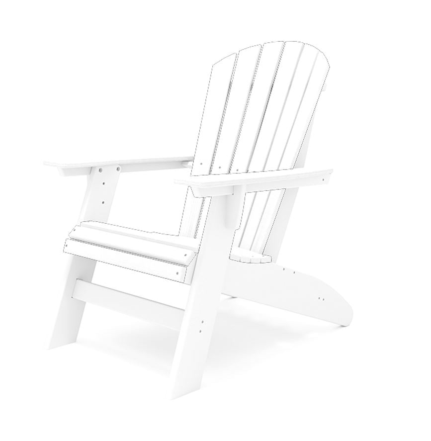 SoPoly St. Simons Curved Back Adirondack Chair