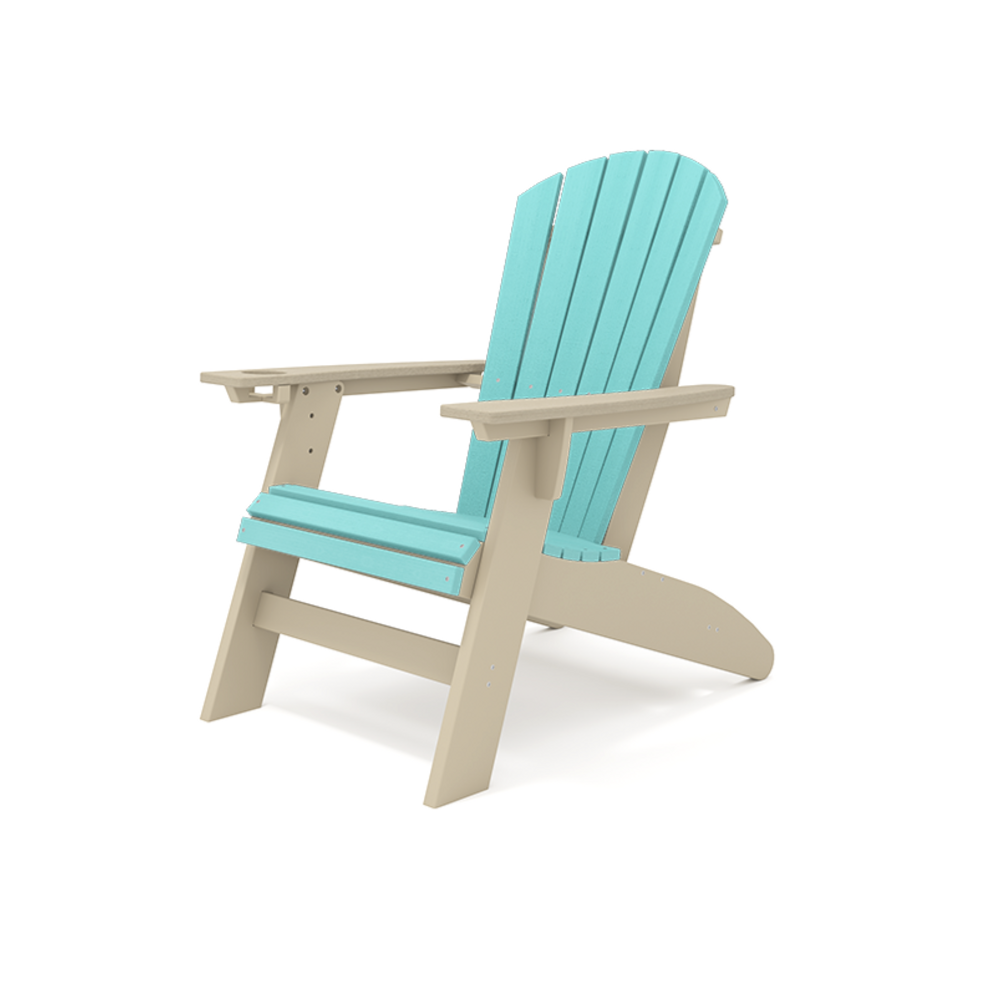 SoPoly St. Simons Curved Back Adirondack Chair