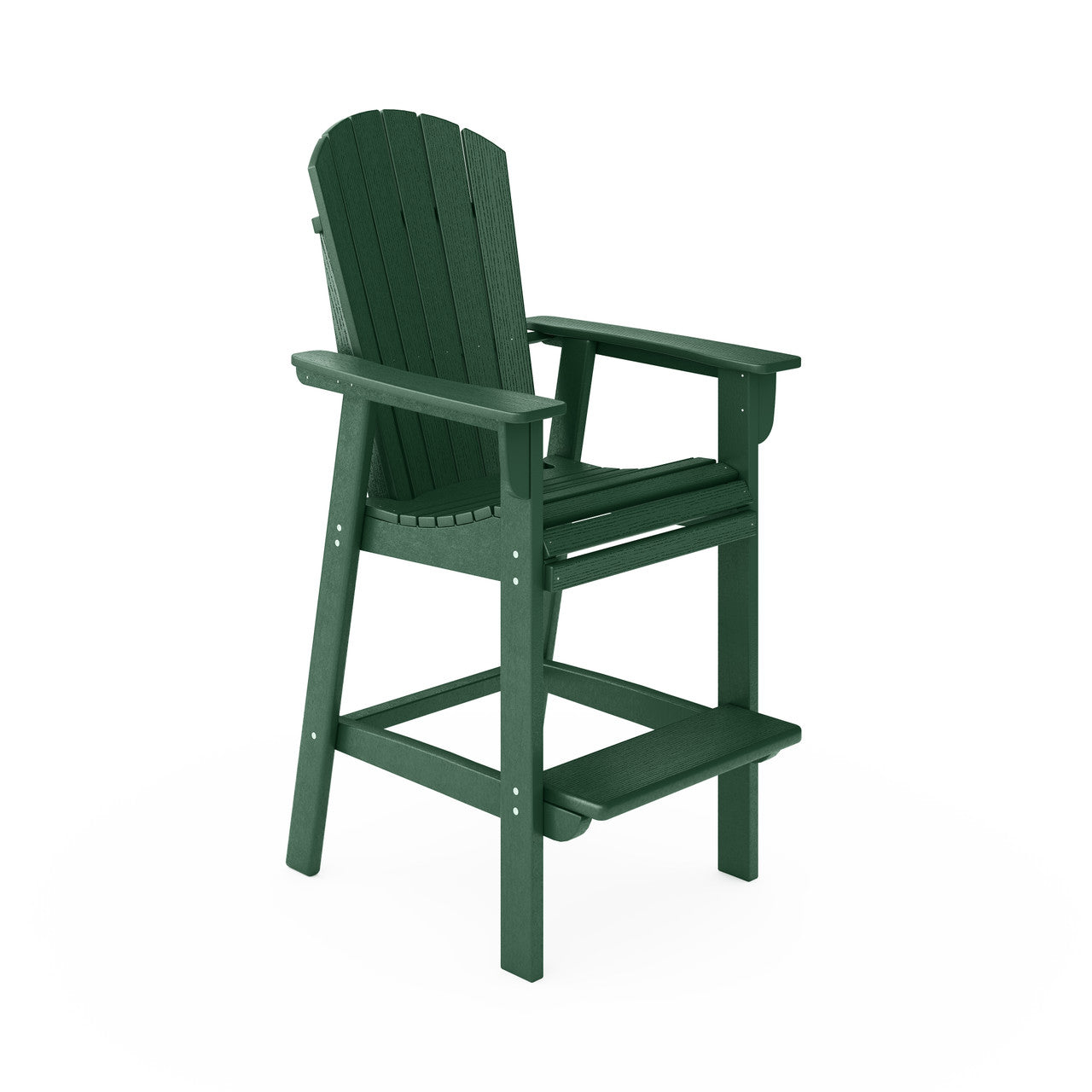 SoPoly St. Simons Fan Back Bar Chair (Premium)