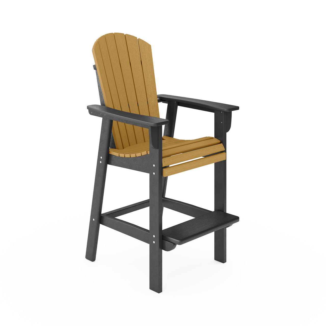 SoPoly St. Simons Fan Back Bar Chair (Premium)