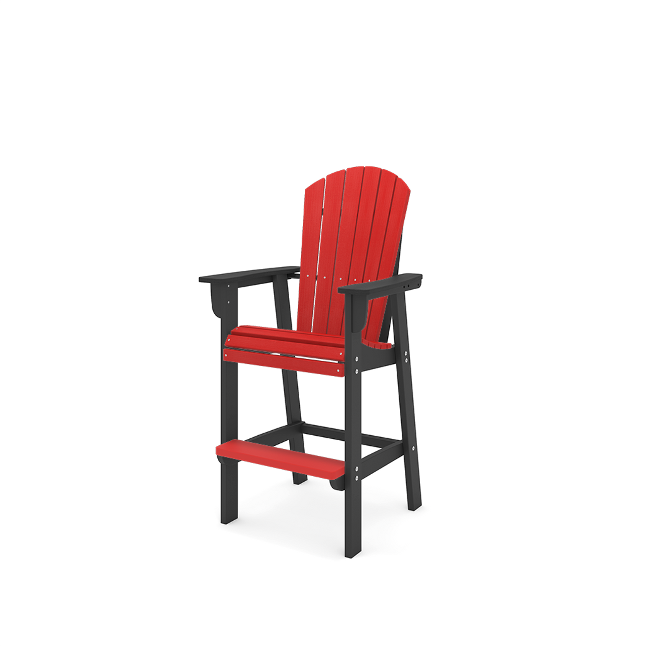 SoPoly St. Simons Fan Back Bar Chair