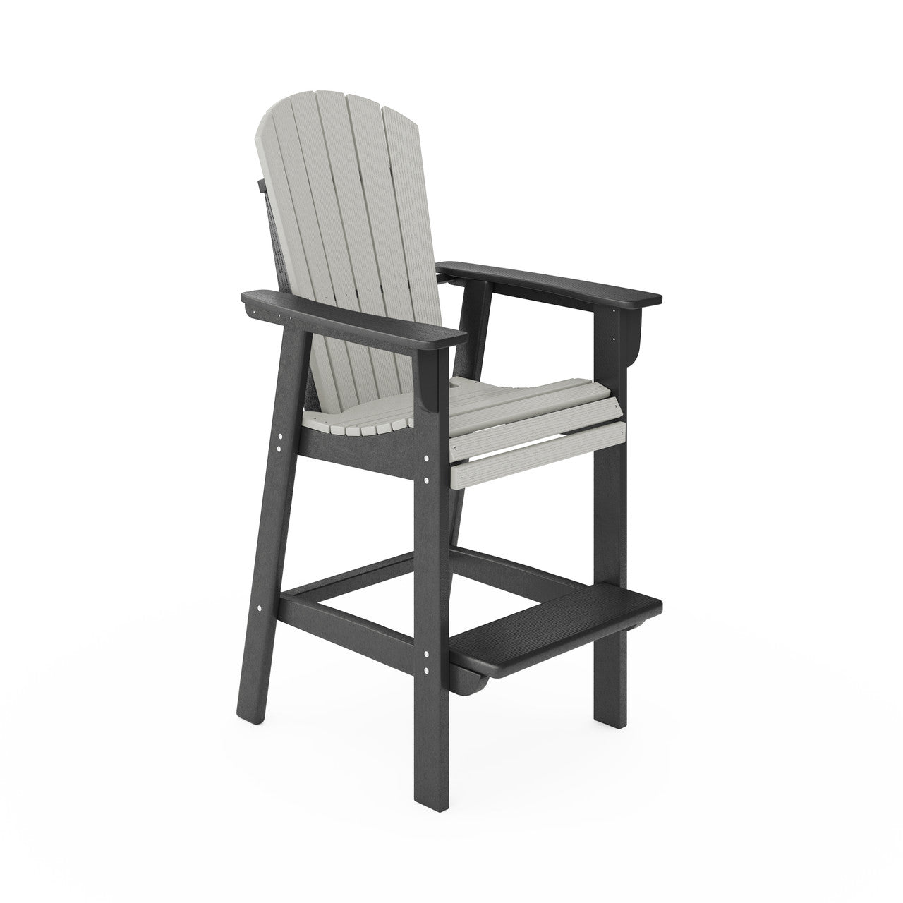 SoPoly St. Simons Fan Back Bar Chair (Premium)