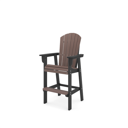 SoPoly St. Simons Fan Back Bar Chair