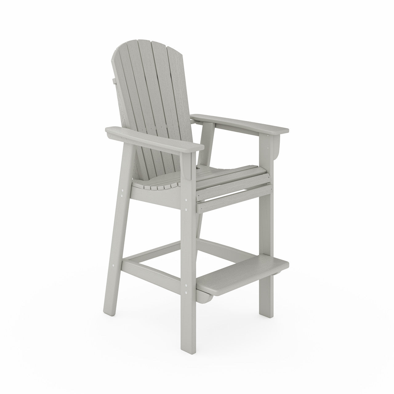 SoPoly St. Simons Fan Back Bar Chair (Premium)