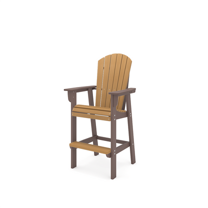 SoPoly St. Simons Fan Back Bar Chair