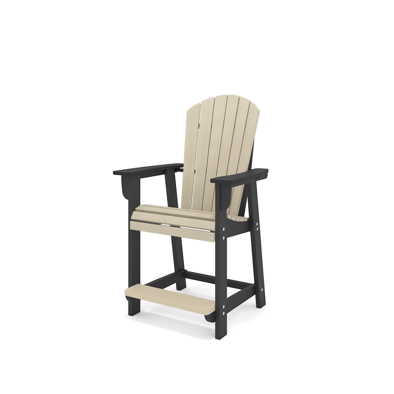 SoPoly St. Simons Fan Back Counter Chair