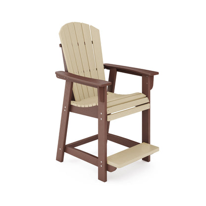 SoPoly St. Simons Fan Back Counter Chair (Premium)