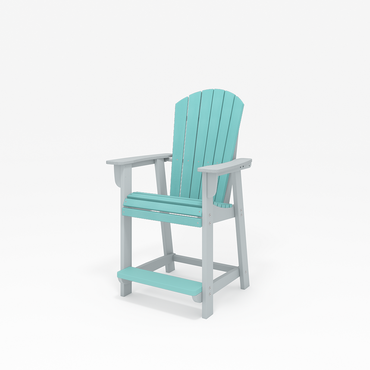 SoPoly St. Simons Fan Back Counter Chair