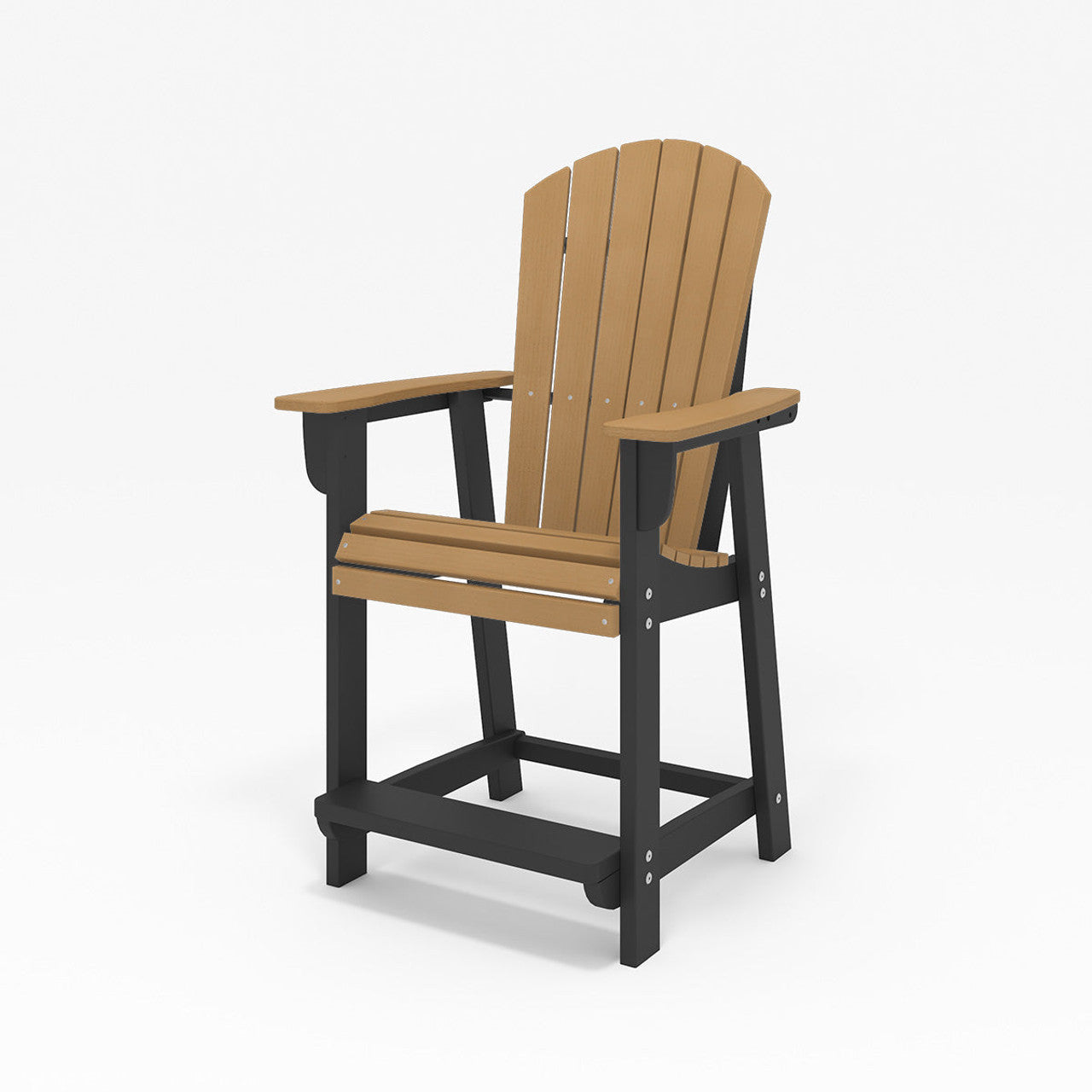 SoPoly St. Simons Fan Back Counter Chair