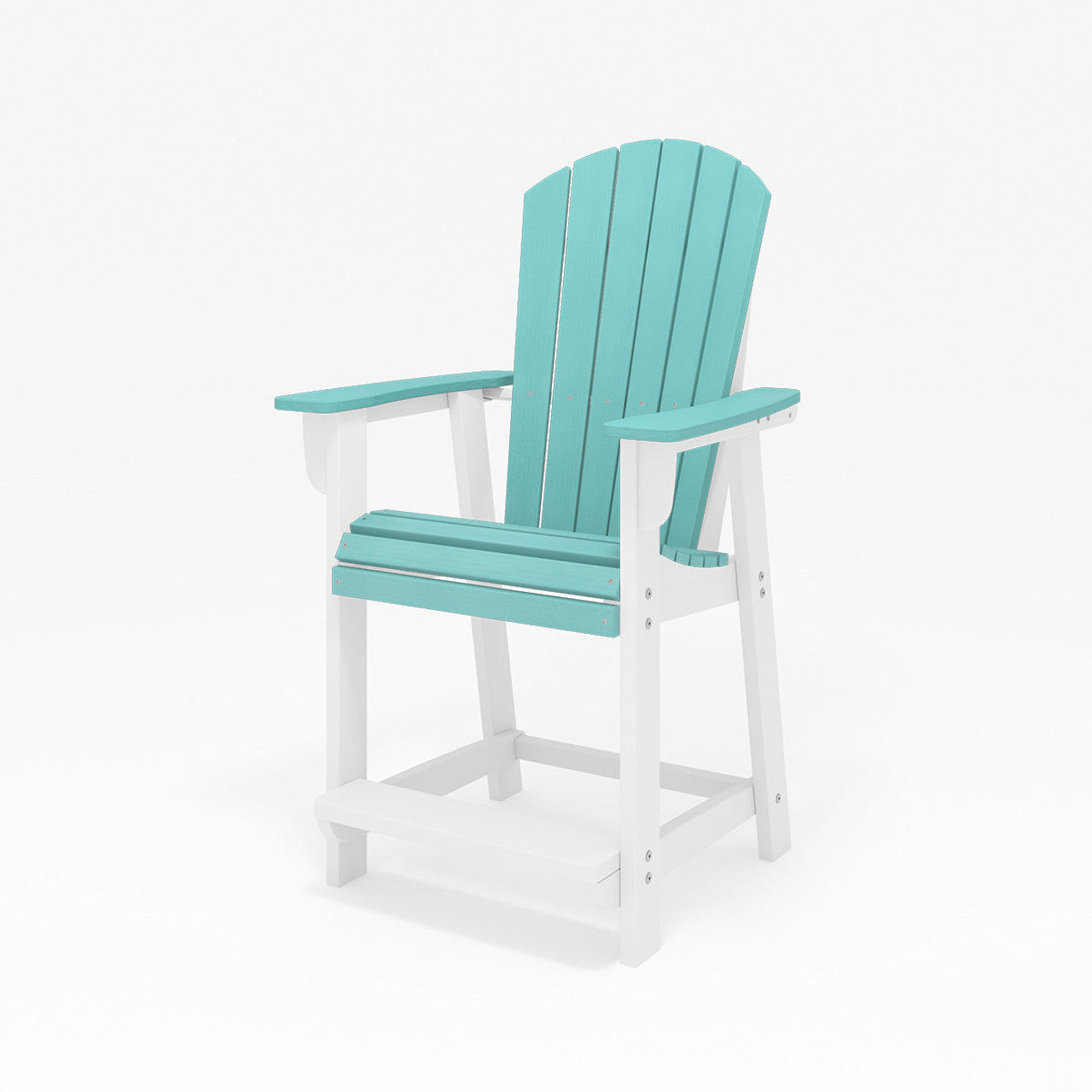 SoPoly St. Simons Fan Back Counter Chair