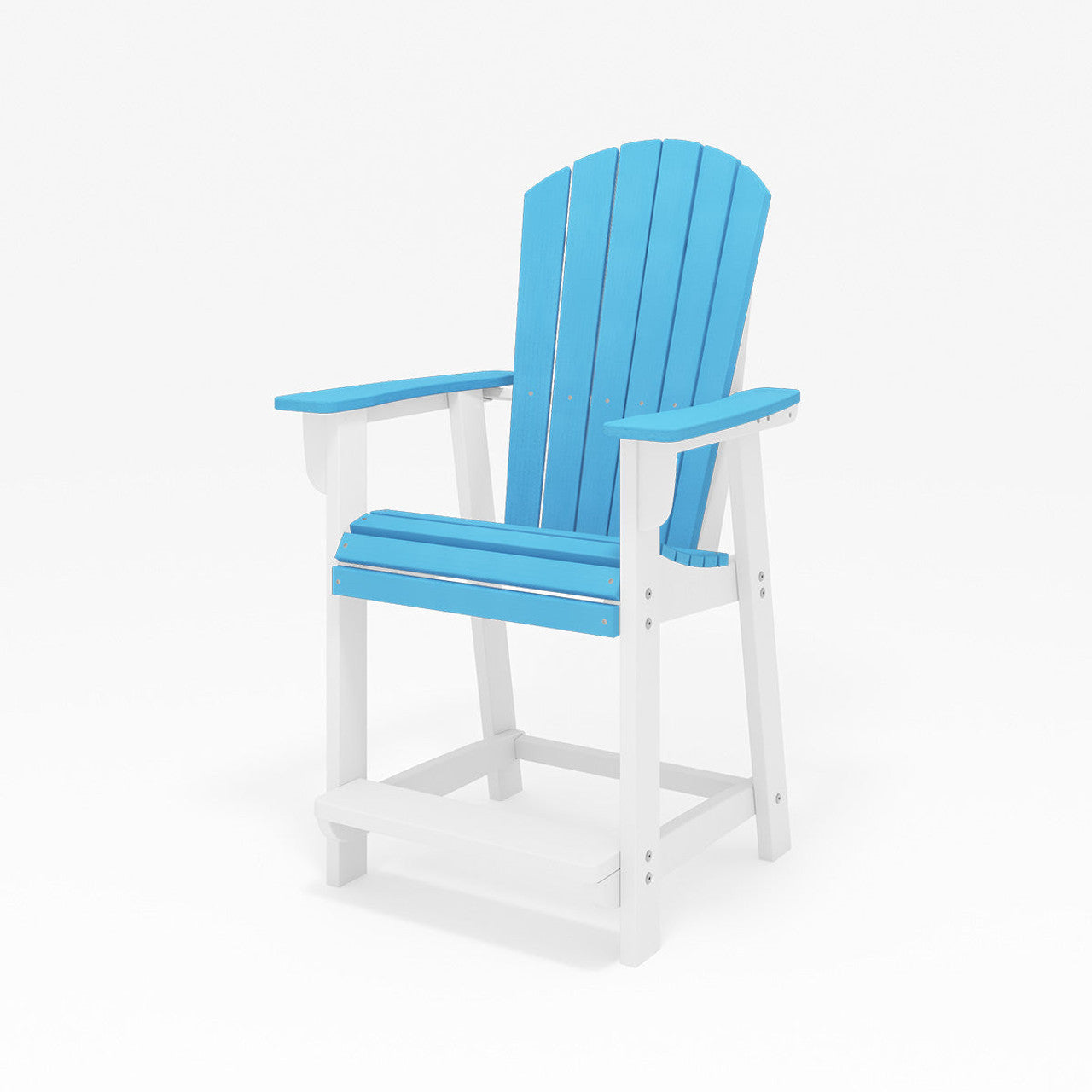 SoPoly St. Simons Fan Back Counter Chair