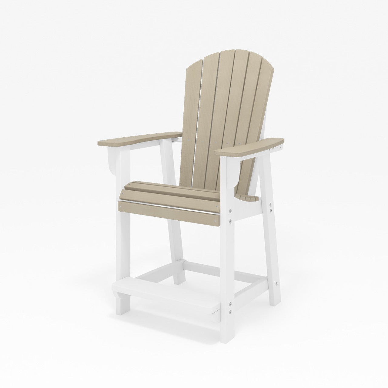 SoPoly St. Simons Fan Back Counter Chair