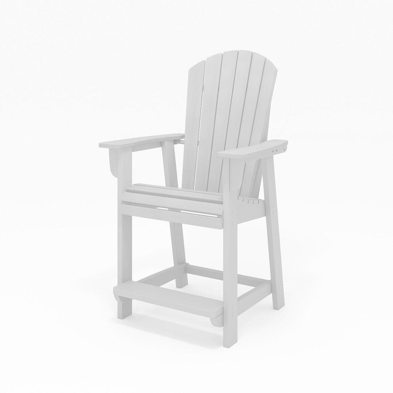 SoPoly St. Simons Fan Back Counter Chair