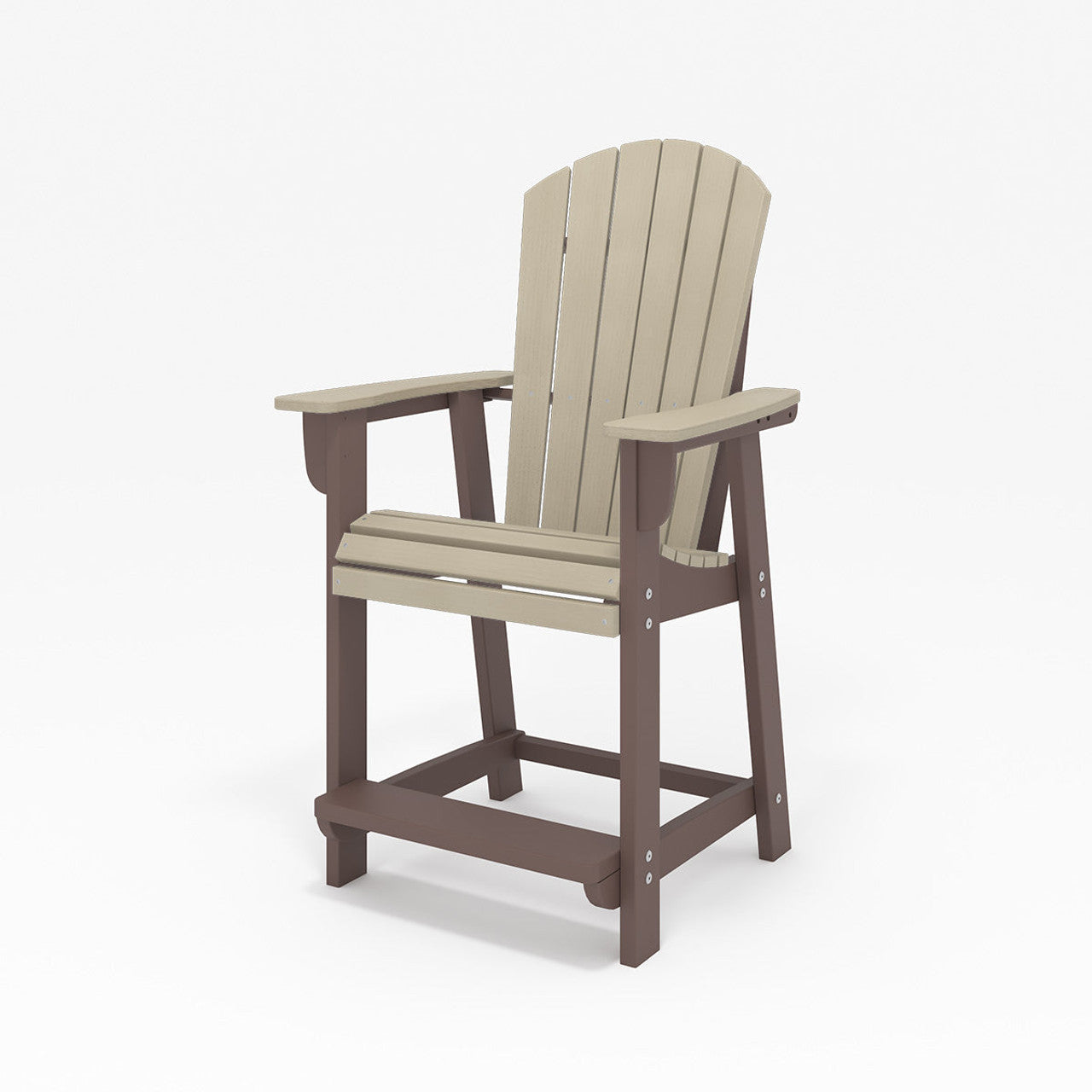 SoPoly St. Simons Fan Back Counter Chair